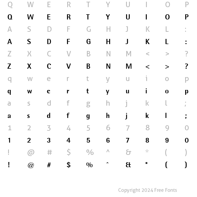 Character Map of AgfaRotisExBold Regular