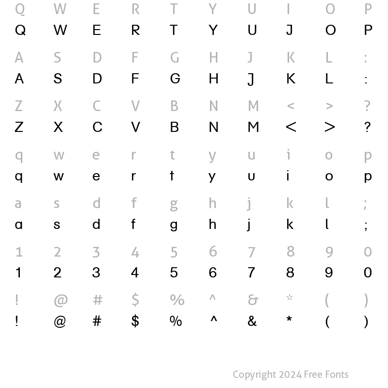 Character Map of AGSchoolbook-Book Book