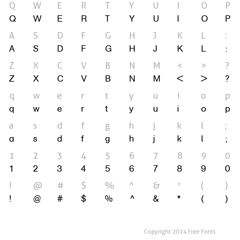 Character Map of AGSchoolbookA-Book Book