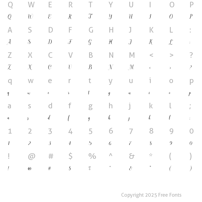 Character Map of ahattom Regular