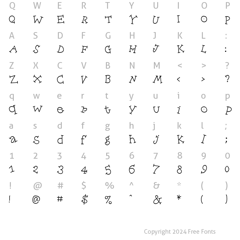 Character Map of AIDancingEgypt Medium