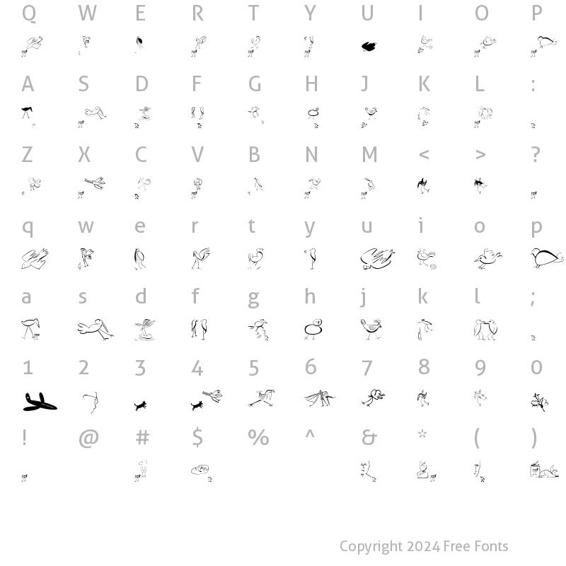 Character Map of AIFlighty Regular