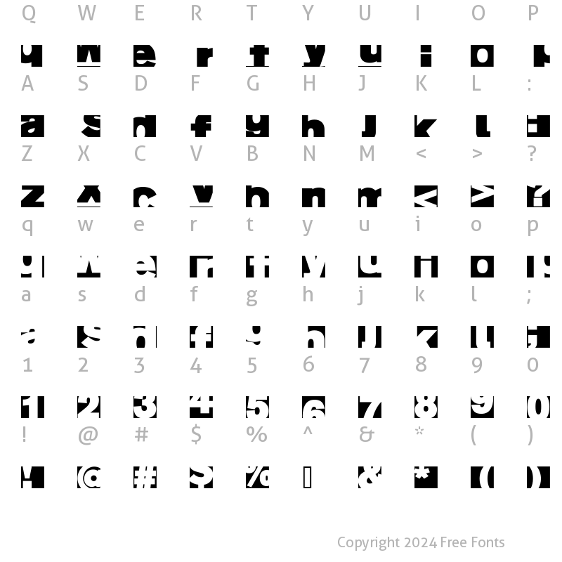 Character Map of AIFragment Regular