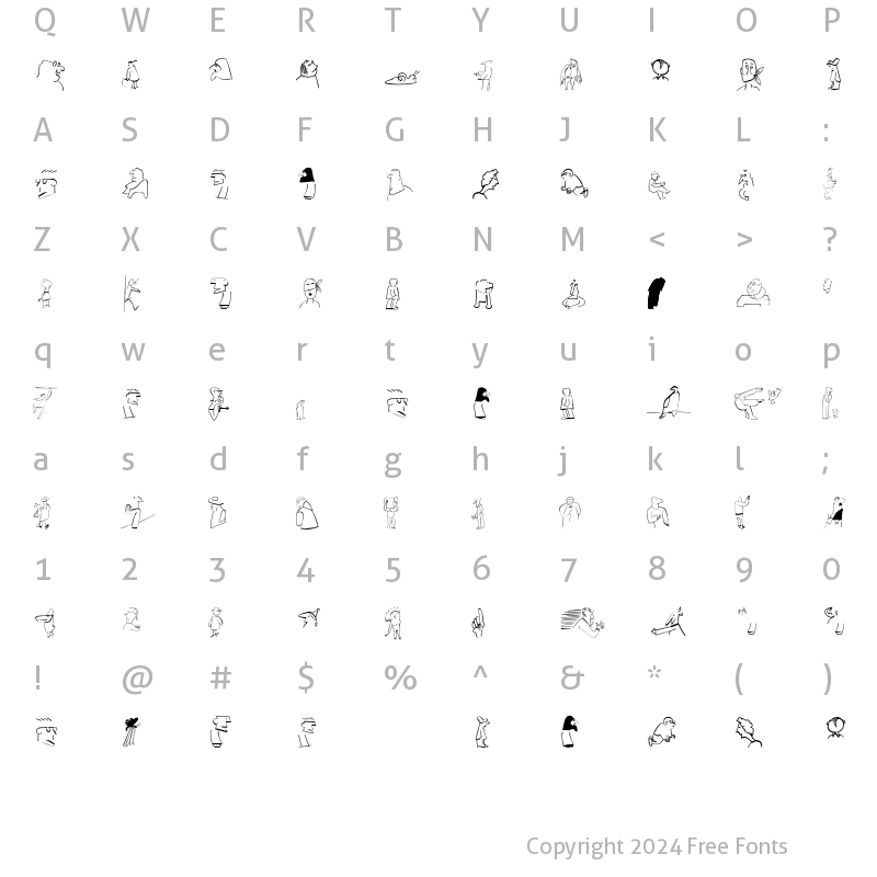 Character Map of AIHeadToHeads Regular