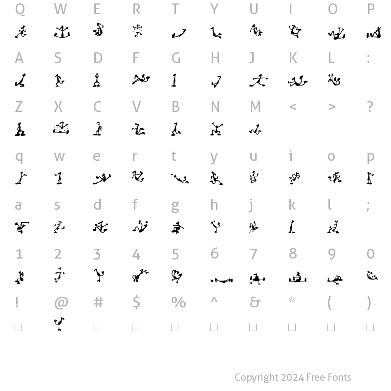 Character Map of AILittleMen Medium