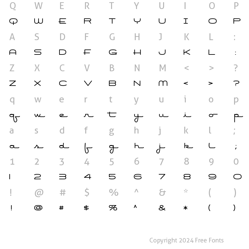 Character Map of Air Conditioner Regular