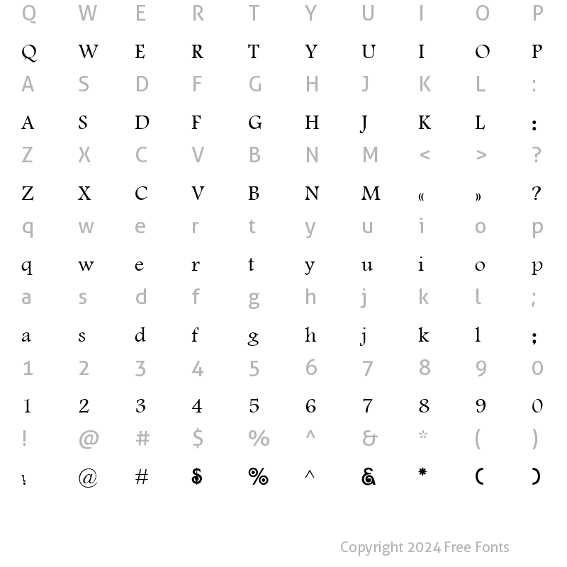 Character Map of AL_Ebdaa Regular