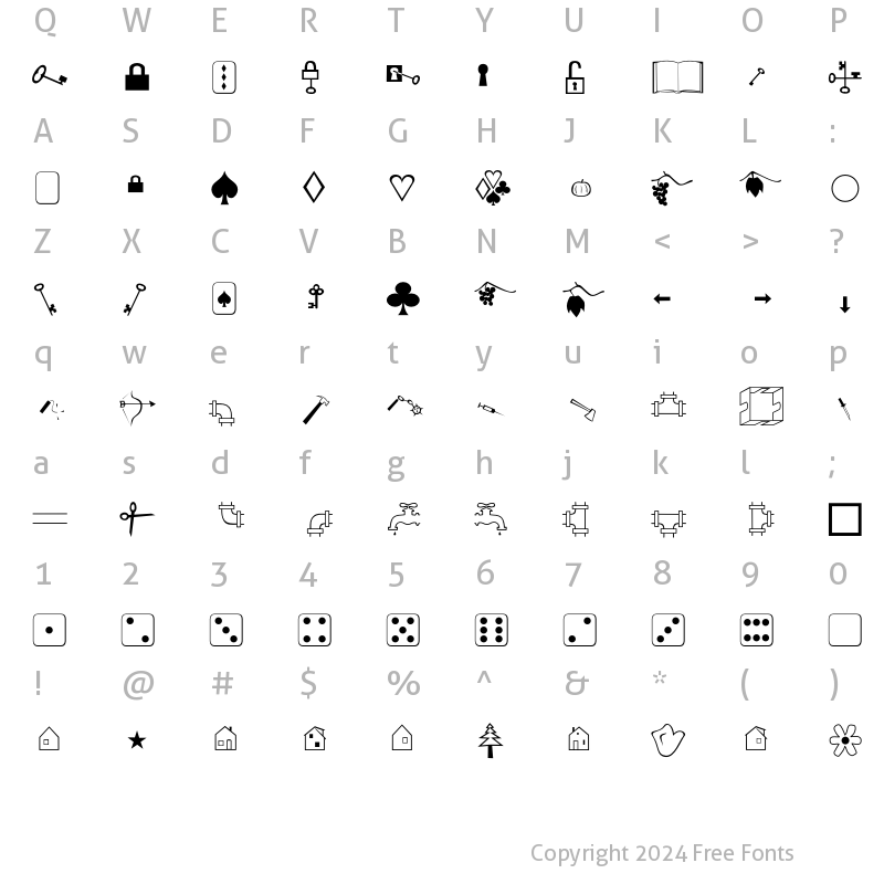 Character Map of AlbumZwei Regular