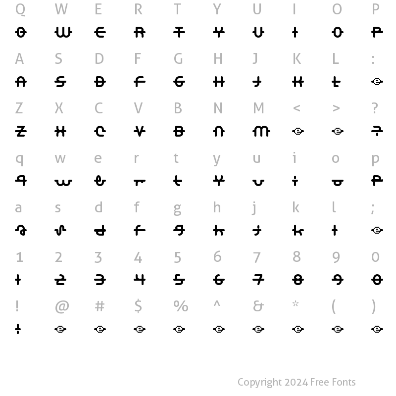 Character Map of A.Lewis Regular