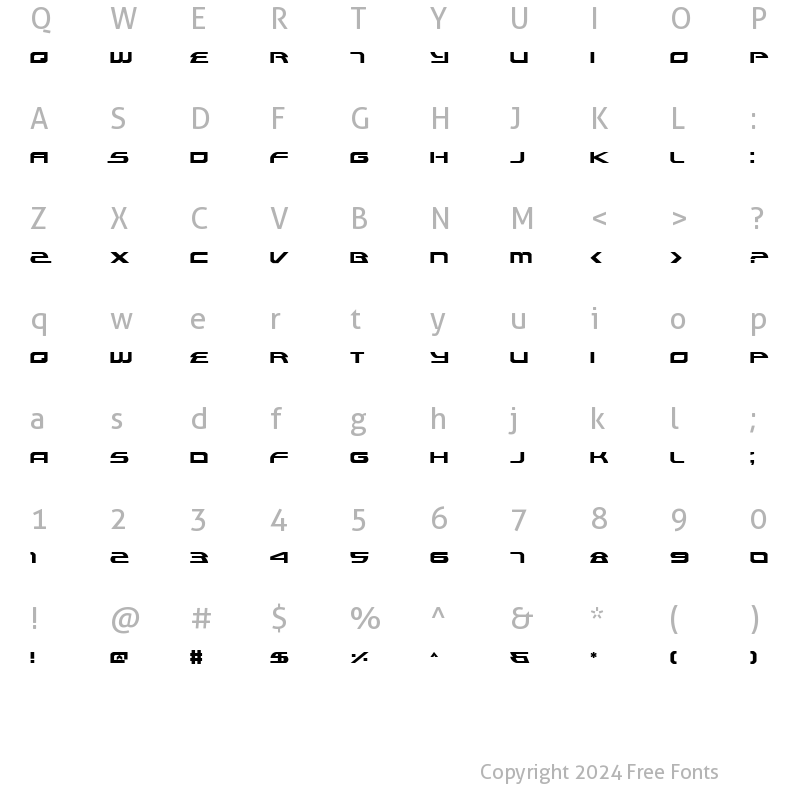 Character Map of Alexis Regular