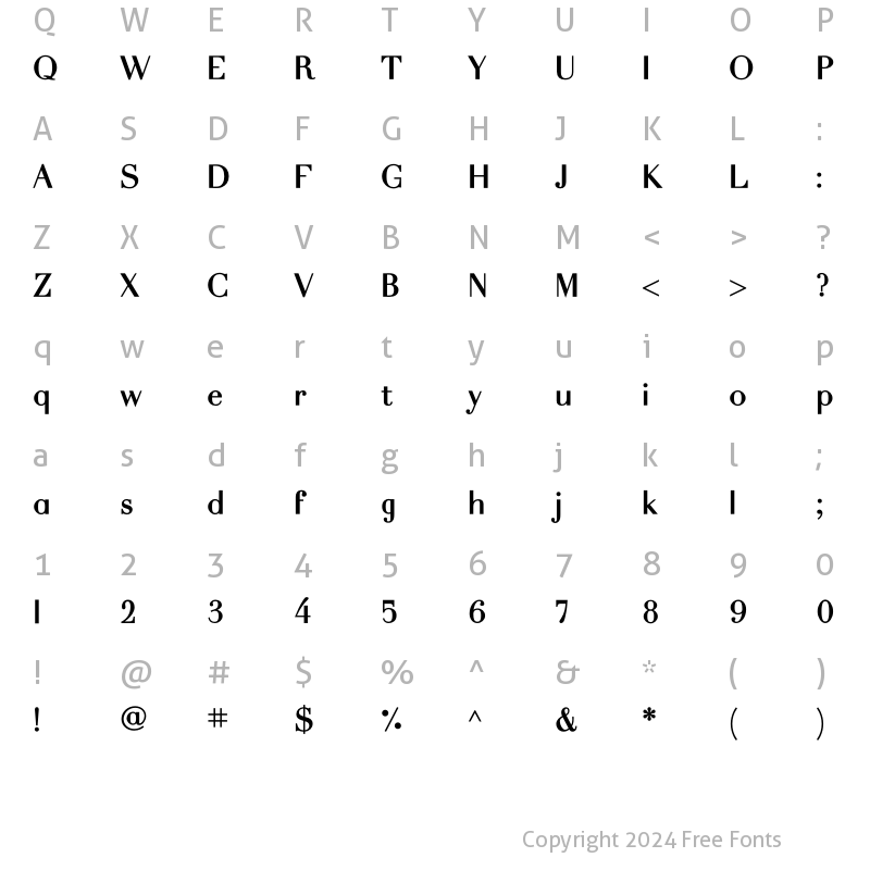 Character Map of Alexis Rose Bold