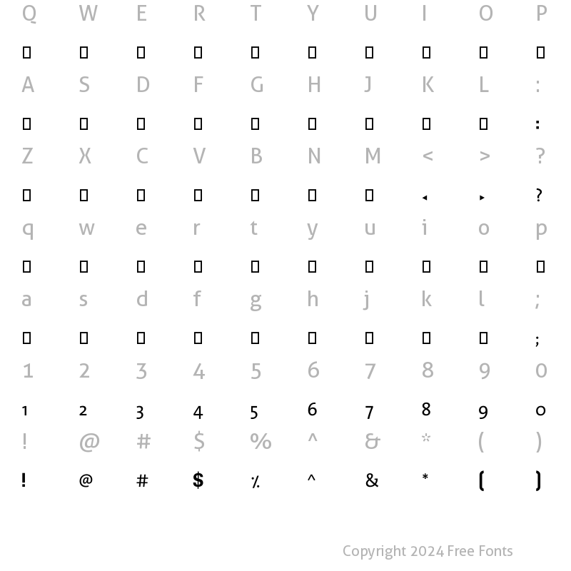 Character Map of AlGhadTV Bold