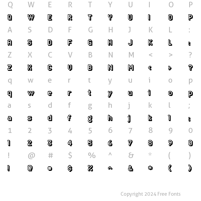 Character Map of Algol IX Regular