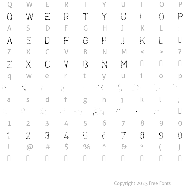 Character Map of AlliedEngine LUBEDA