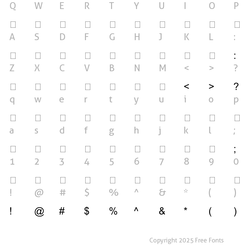 Character Map of alqalam AlQalam Khalid Maqbool