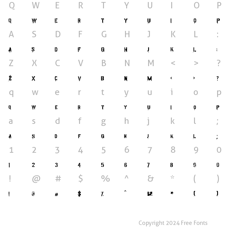 Character Map of American Life Regular