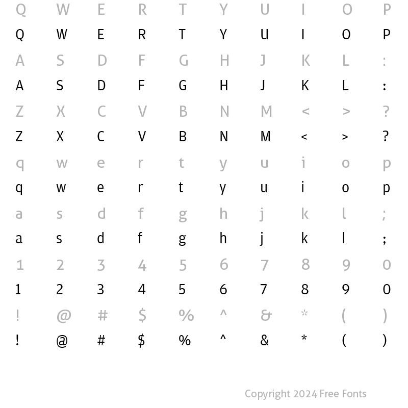 Character Map of Amplitude-Book Regular