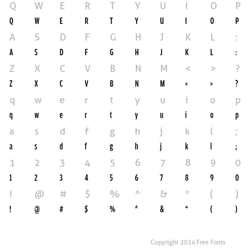 Character Map of AmplitudeComp-Medium Regular