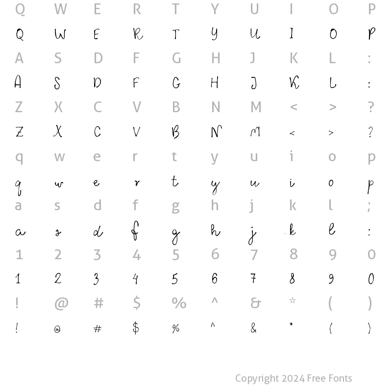 Character Map of AmrittaPassa Medium