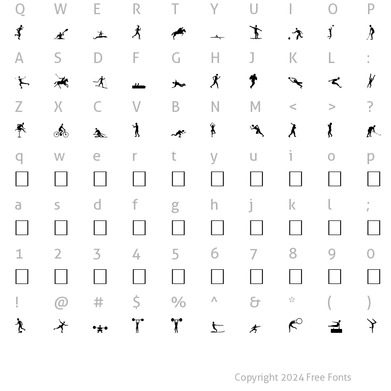 Character Map of AMURfont Regular