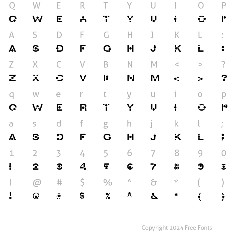 Character Map of An Creon Regular