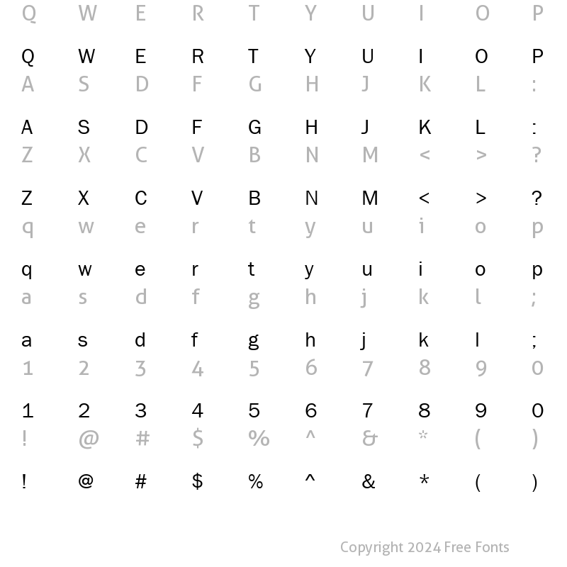 Character Map of Ang DaunTep Regular