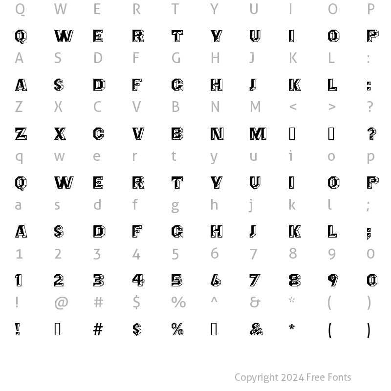 Character Map of Angles MF Regular