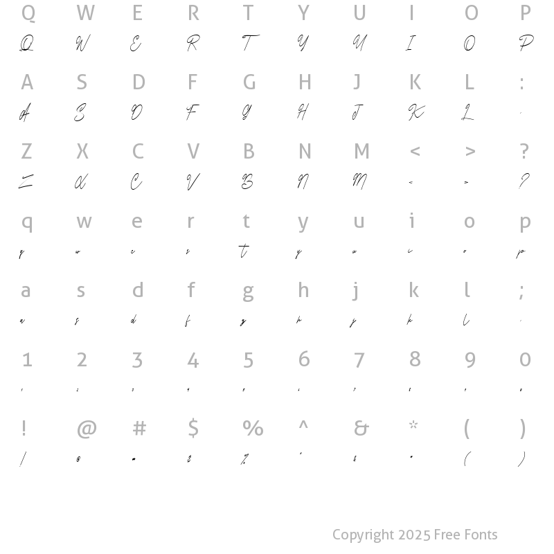 Character Map of Anthroops alt Regular