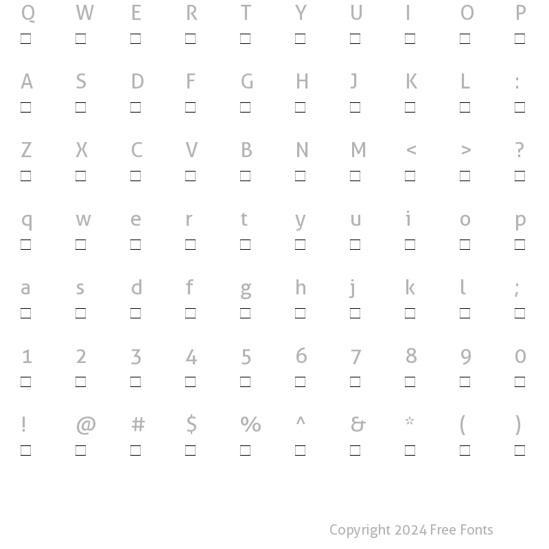 Character Map of ApolloMTExpert-SemiBold Semi Bold