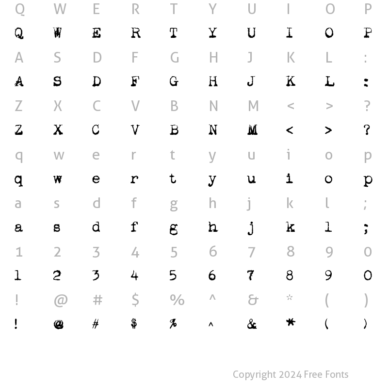 Character Map of Apoplex Bold