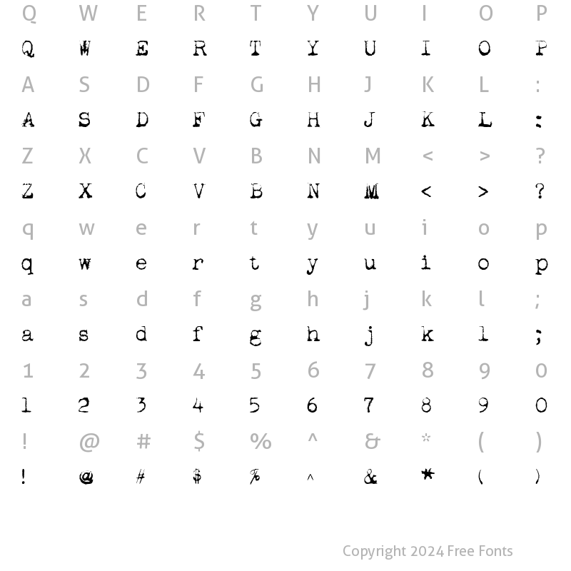 Character Map of Apoplex Regular