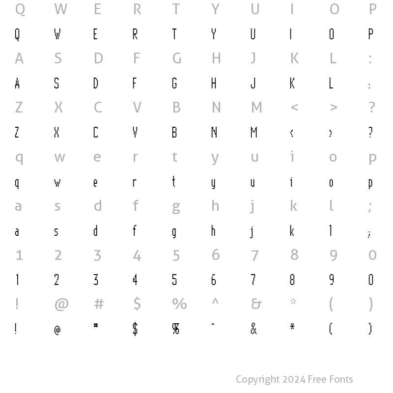 Character Map of Apple Menue Normal