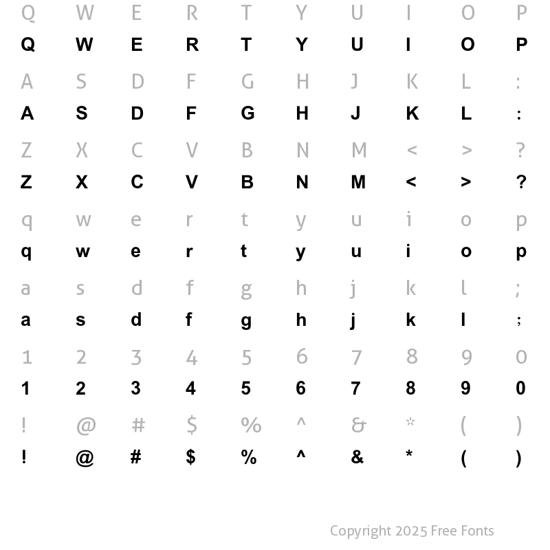 Character Map of Ara ES Nawar Regular