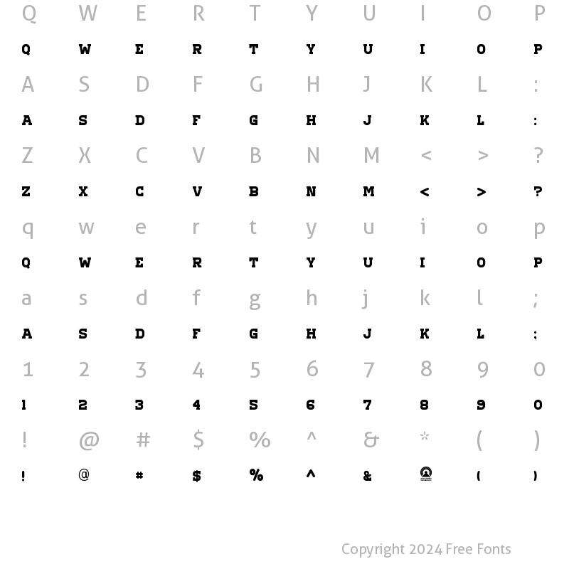 Character Map of Ara Hamah AlHorra Regular