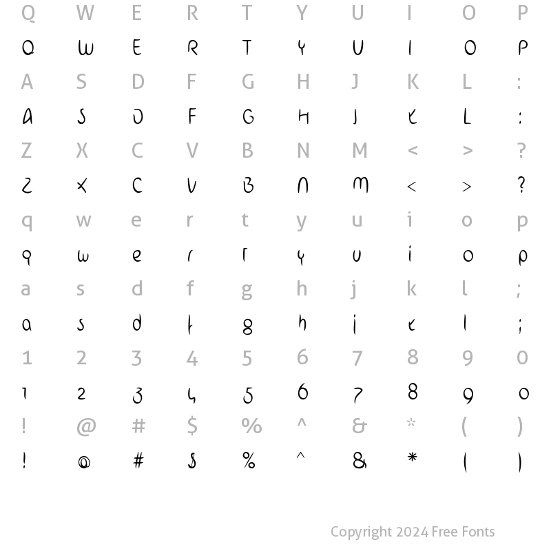 Character Map of ArabStroke LT Light Regular