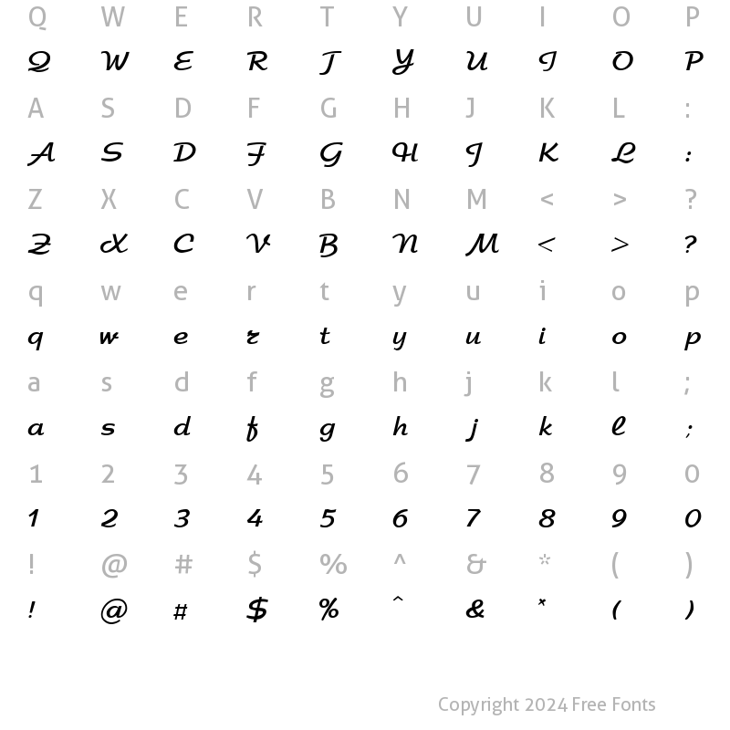 Character Map of ArbatDi Bold