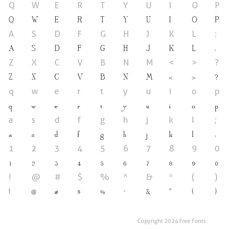 Character Map of Arbiter Regular