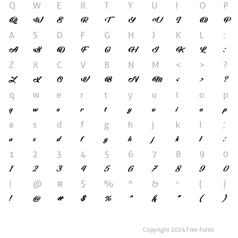 Character Map of Archapolago Regular