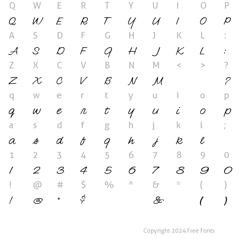 Character Map of ArcherDNA Regular