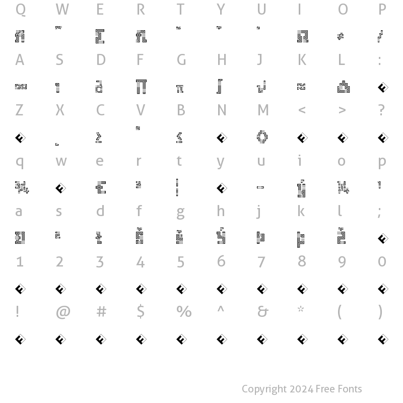 Character Map of Archian BoogieWoogieExpert Regular