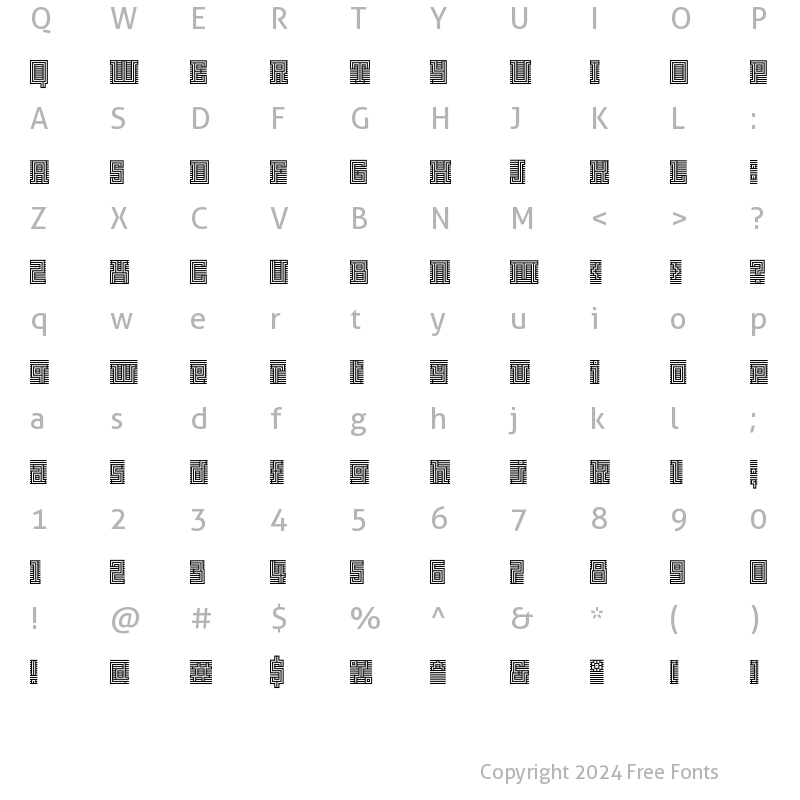 Character Map of Archian Initial Regular