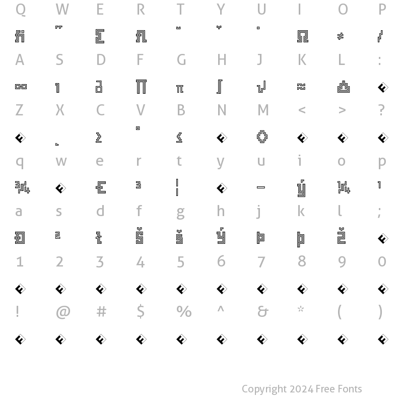 Character Map of Archian NormalExpert Regular