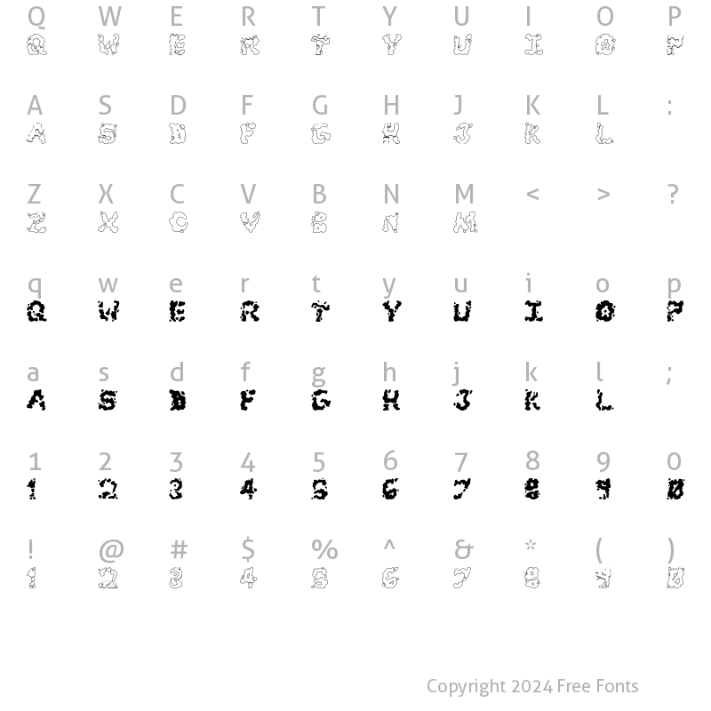 Character Map of Archipelago Regular