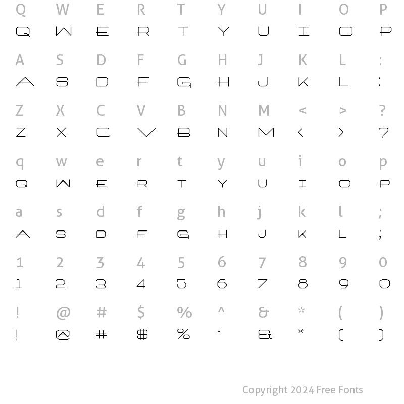 Character Map of ArchitextOneType Regular