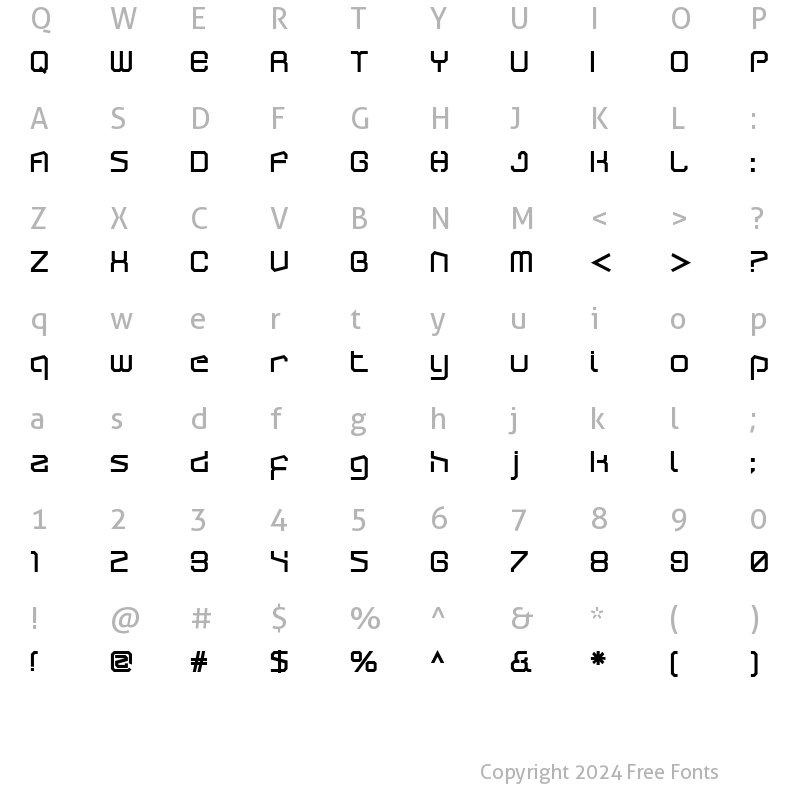 Character Map of ArcticPatrol Ultra