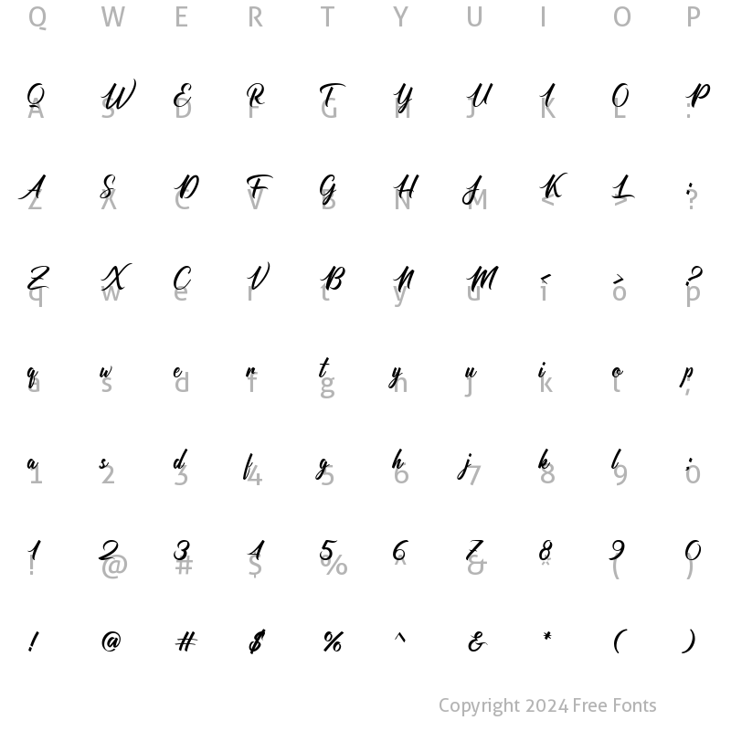 Character Map of Ardsttandsille Regular