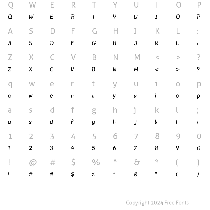 Character Map of Aref_Menna Light