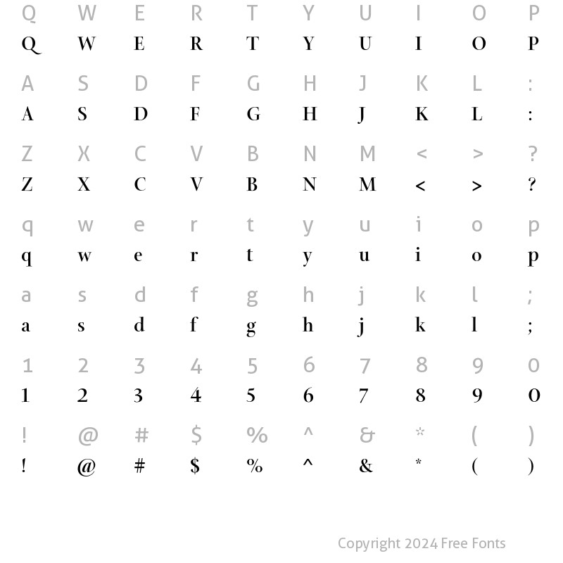 Character Map of Arepo Std Bold