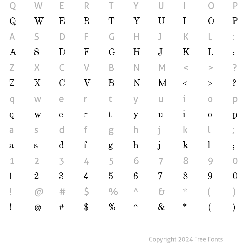 Character Map of Artefact Bold