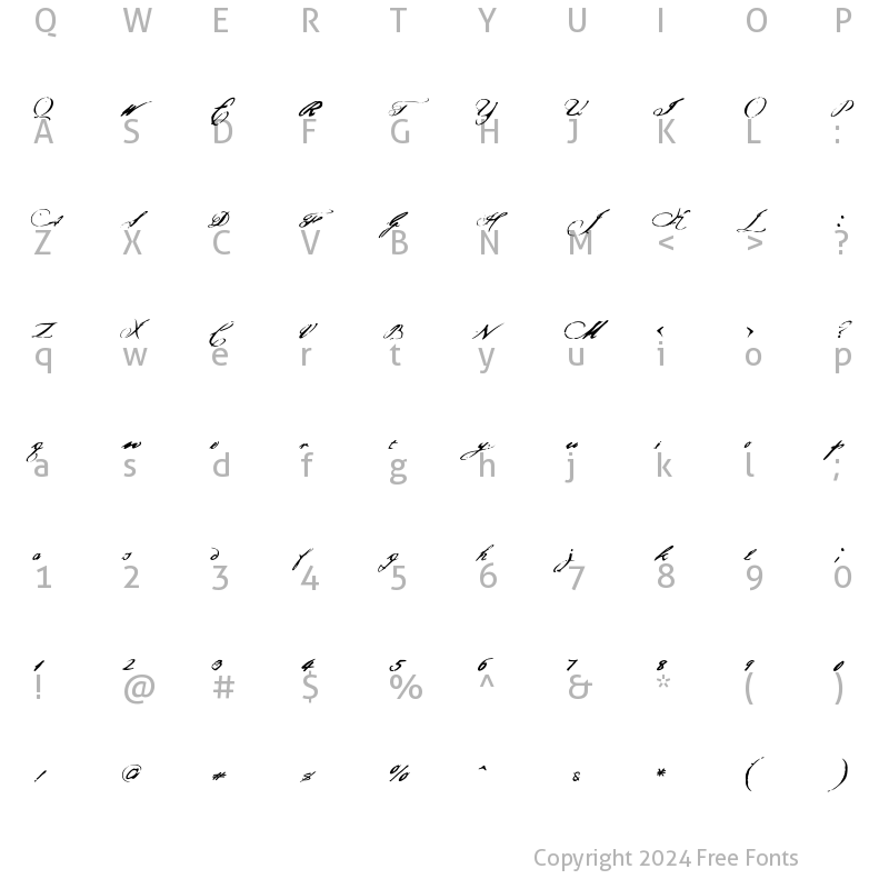 Character Map of Article10 Regular